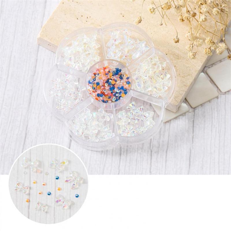 

Nail Art Decorations 1 Box Ornament Delicate Vivid 3D Bow-knot Bear Cartoon DIY Jewelry Eye-catching Bow