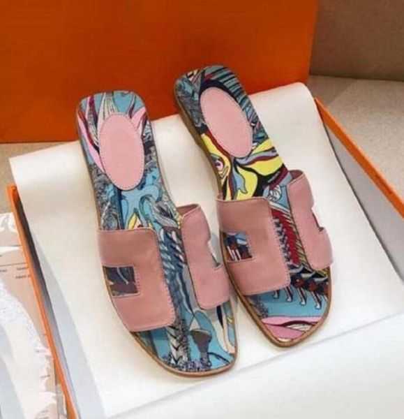 

sandal famous designer woman Women Sandals sandale Fashion Leather Slippers Summer Flat Slides Ladies Beach Sandal Party Wedding Slipper womens sandal, Color 21