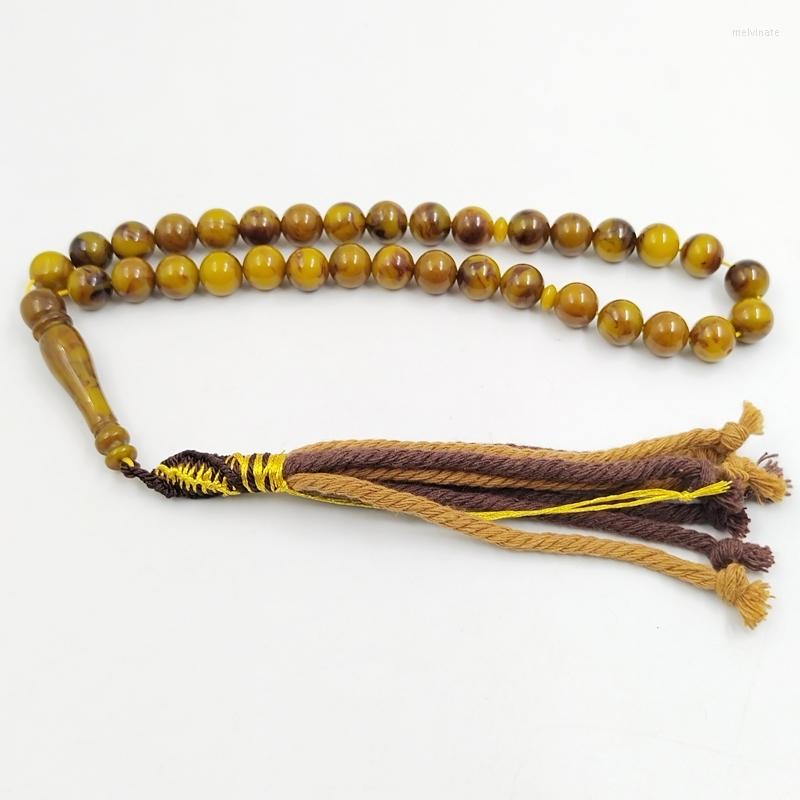 

Strand Tasbih Resin Bead Brown Bracelet Turkish Handmade Tassel Islamic Jewelry Misbaha Muslim Accessories Eid Ramadan Gift Religious