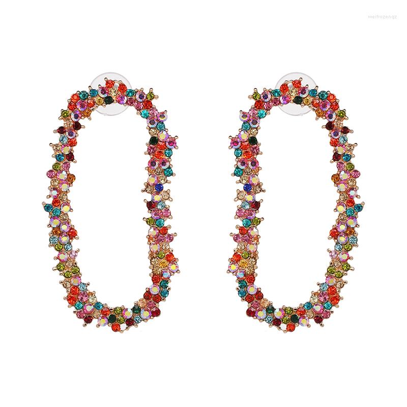 

Dangle Earrings JURAN Bohemia 2 Colors Multicolors Crystal Statement Irregular Geometric Ethnic Wedding Jewelry Vintage 2023