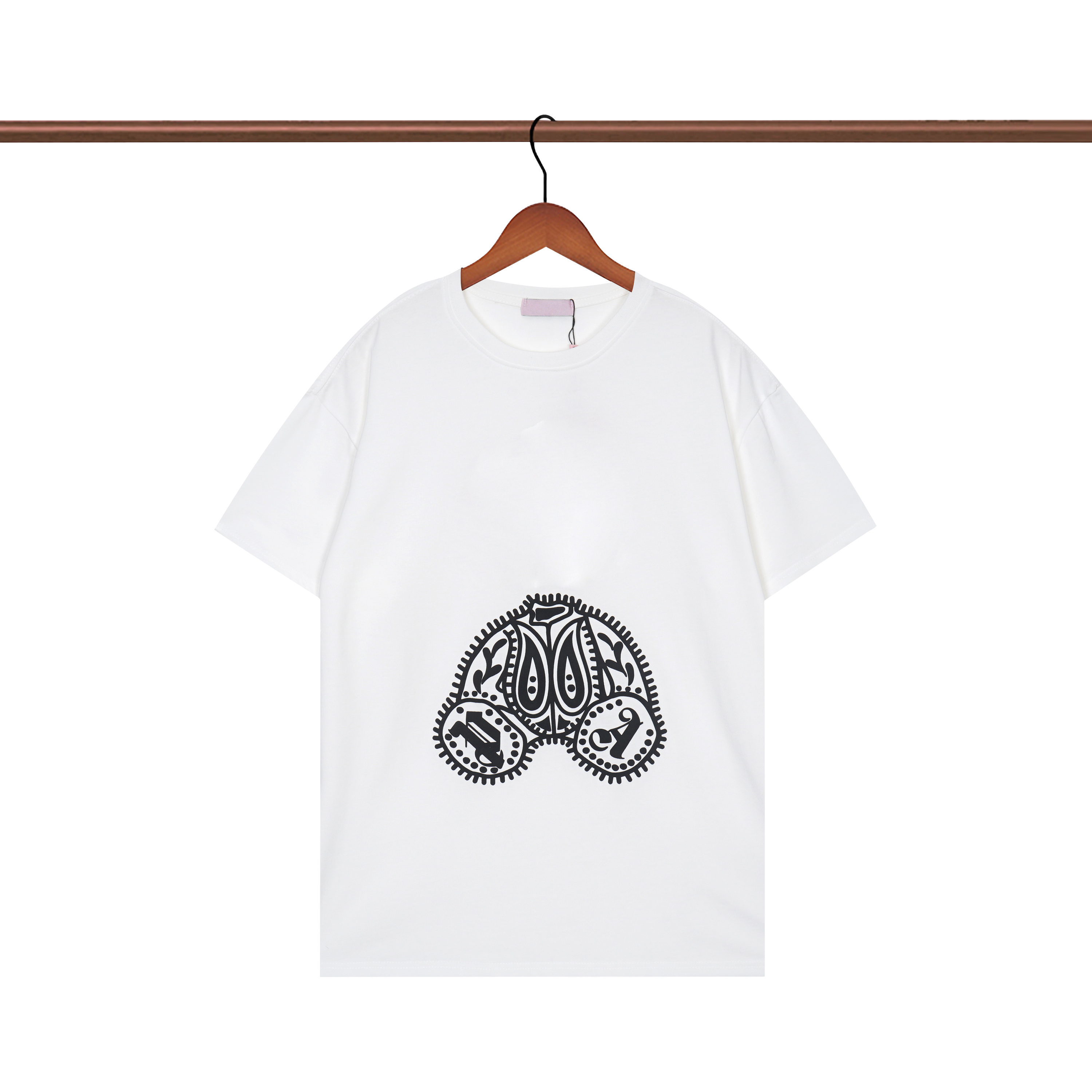 

Casual t shirt men women new fashion high street shirts Crew Neck short sleeve summer cotton Anti-Wrinkle Breathable White Black Loose Tee 6 styles letter printed