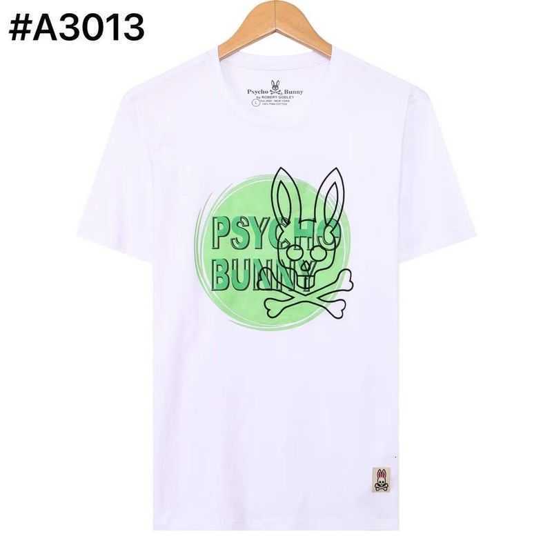 

Psycho Bunny t Shirt 23 Summer New Skull Rabbit Cartoon Pattern High End Embroidery Flocking Printing Short Sleeve Fashion Brand T-shirt Qo96 B9h0, Red