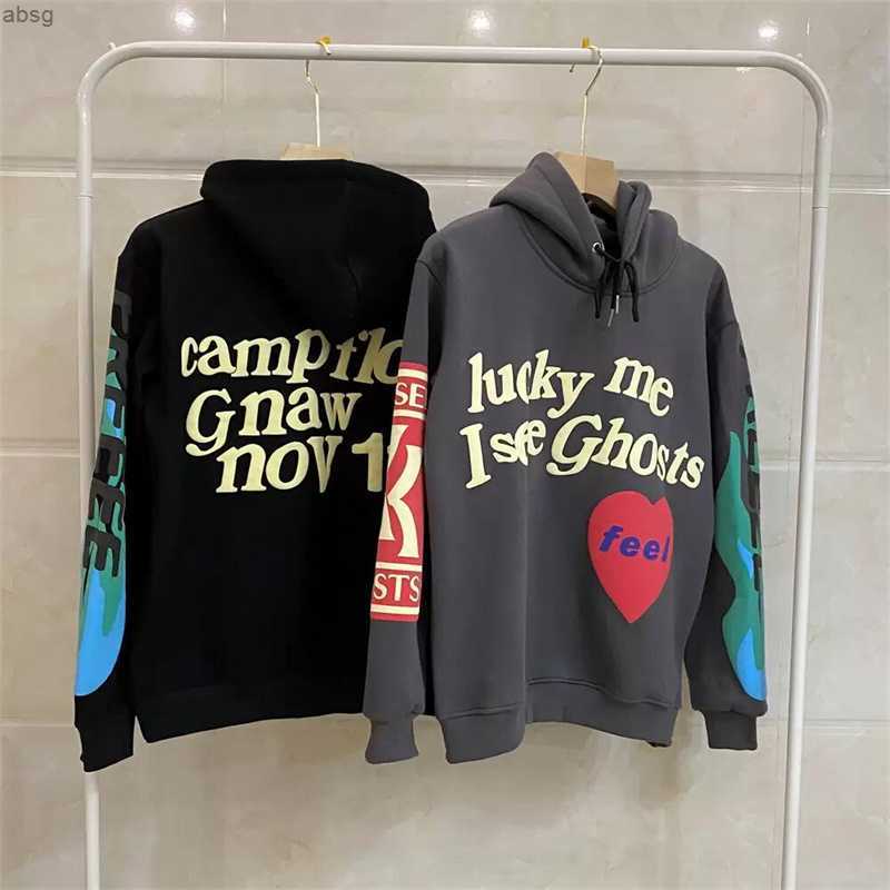

Mens Designer Hoodie Lucky Me i See Ghost Hoodies High Fashion Sweatshirt Long Sleeve Hip Hop Street Style Pullover Casual Tracksuits