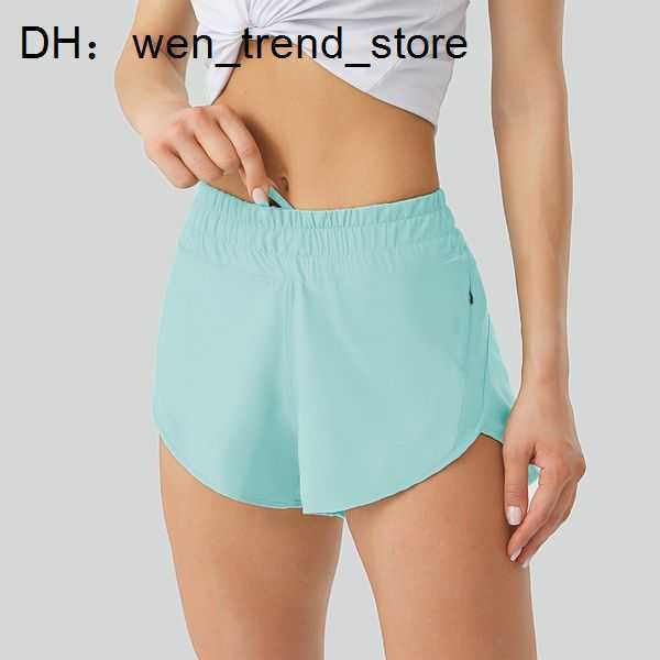 

Active Designer Womens Shorts Lu Yoga Fit Zipper Pocket High Rise Quick Dry Women Train Lululemens Short Loose Style Breathable 2 XN5A