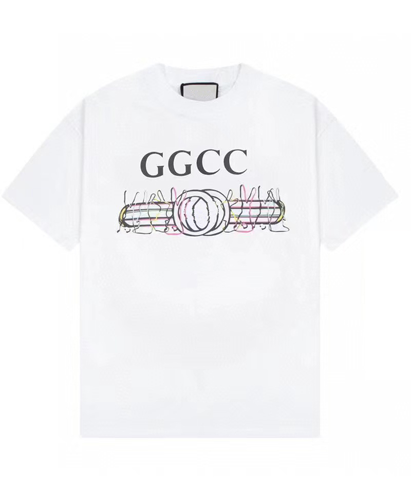 

Men Women Casual Print Creative t shirt Breathable TShirt Slim fit Crew Neck Short Sleeve Male Tee black white Men's T-Shirts XS-L 44, Beige