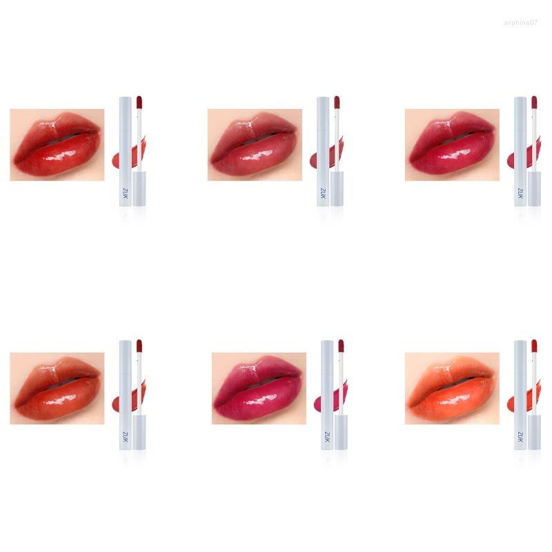 

Lip Gloss Liquid Lipstick Shimmer Dark Red Shine Smudge Proof Glaze Makeup For Women Long Lasting Moisturizing E1YD