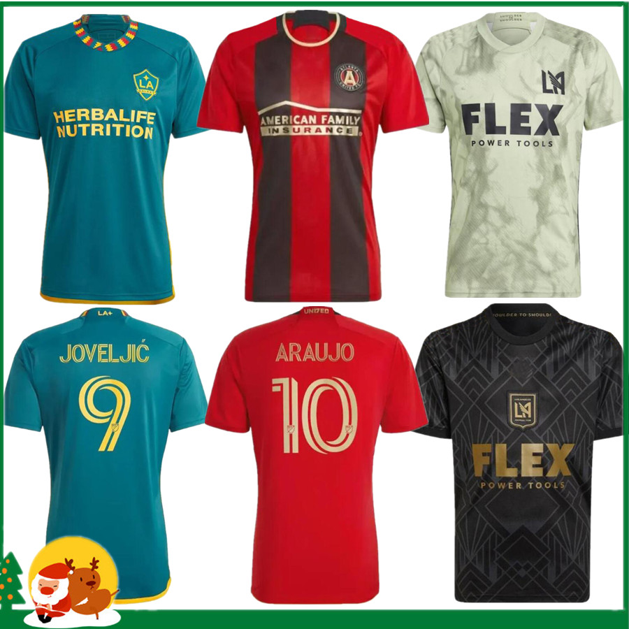 

MLS 2023 LA Galaxy Los Angeles Atlanta United FC soccer jerseys FC BALE MOON-HWAN VELA ACOSTA Chiellini CHICHO BLACK 22 23 home away kids kit / Men football shirts, 2022 los angeles home