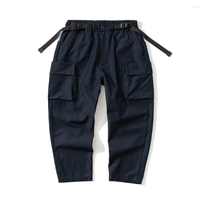 

Men's Pants Man Streetwear Fashion Loose Casual Multi-pocket Cargo Cityboy Outdoor Oversize Male Trousers Overalls, 319 khaki