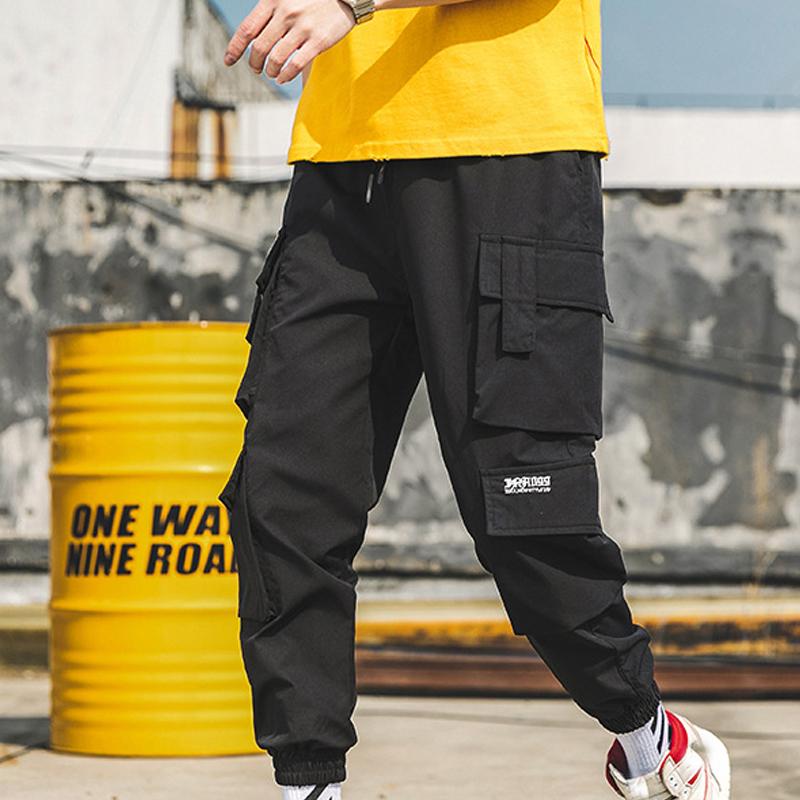 

Men' Pants 2023 Oversized Men Cargo Streetwear Black Mens Jogging Sweatpants Elastic Waist Harem Male Plus Size -40, Sky blue