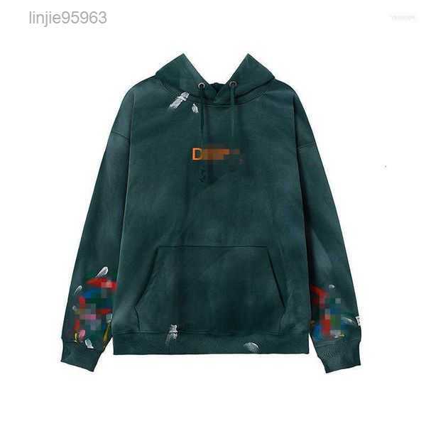 

Men' Hoodies Gall Speckle Graffiti Letter Print Men Women High Street and Hooded Cotton Hip Hop 2PD91