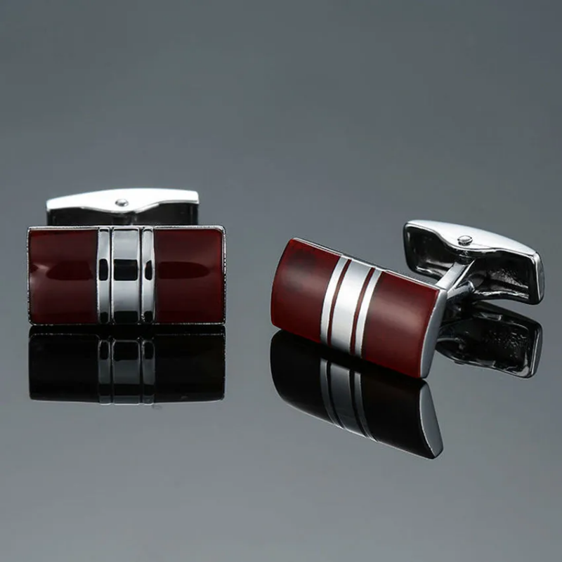 

Fashion French men's shirt metal brass Enamel cufflinks Casual Business suit Shirt Top Cuff links for men Jewelry gift