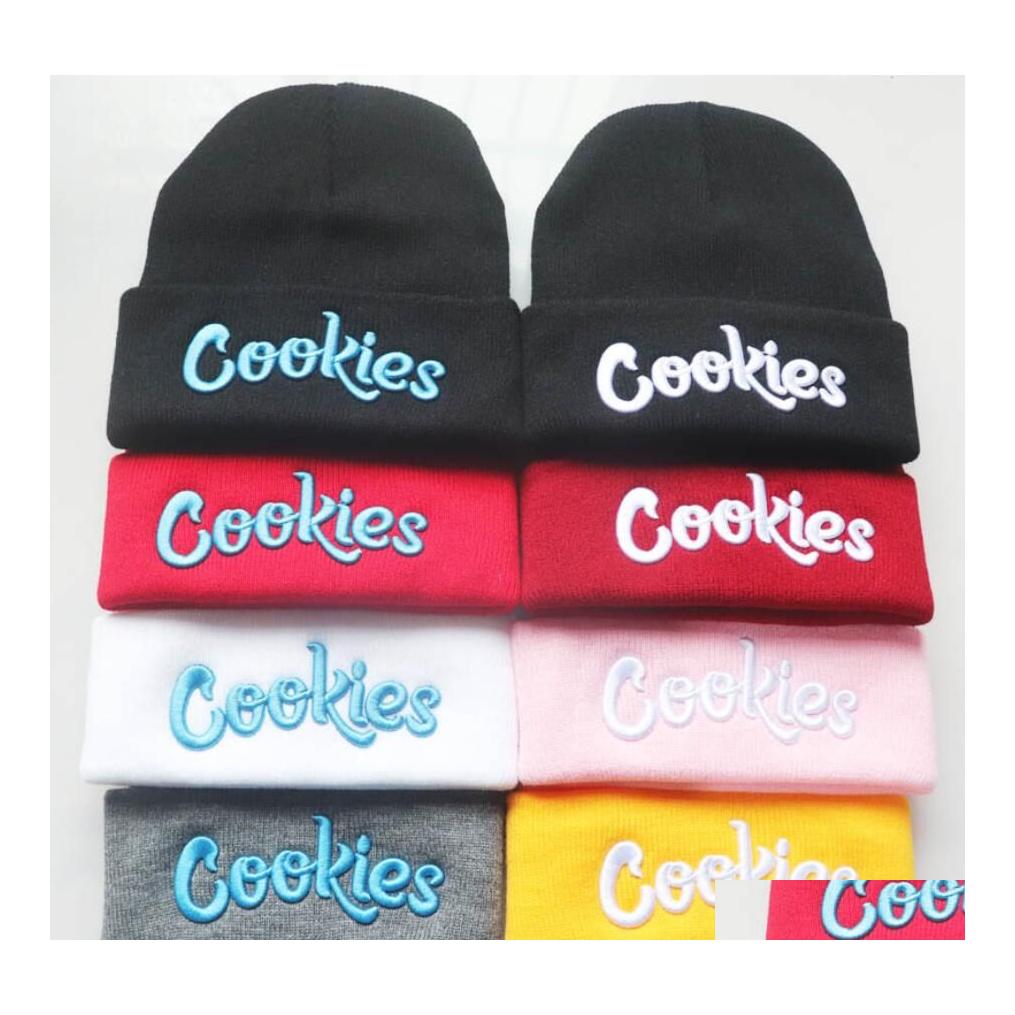 

Beanie/Skull Caps Trendy Men Women Knitted Hat Fashion Letter Pattern Embroidery Ski Warm Winter Beanie Sklies Cap 15 Colors Drop De Dh1Oz, Randomly sendd colors