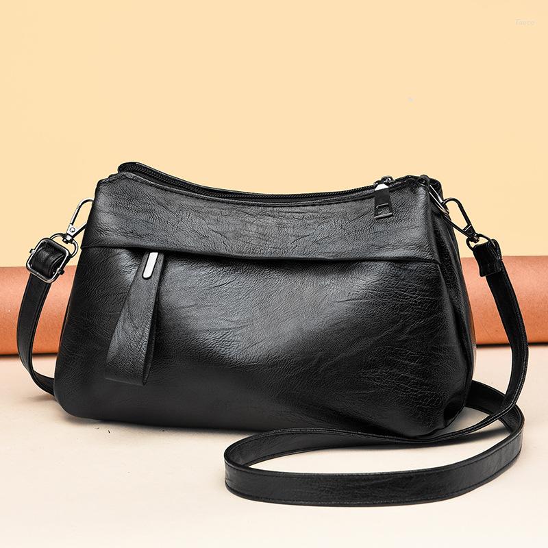 

Evening Bags 2023 Solid Color Soft PU Leather Women's Handbag Lady's Shoulder Cross Body Casual Large Capacity, 02