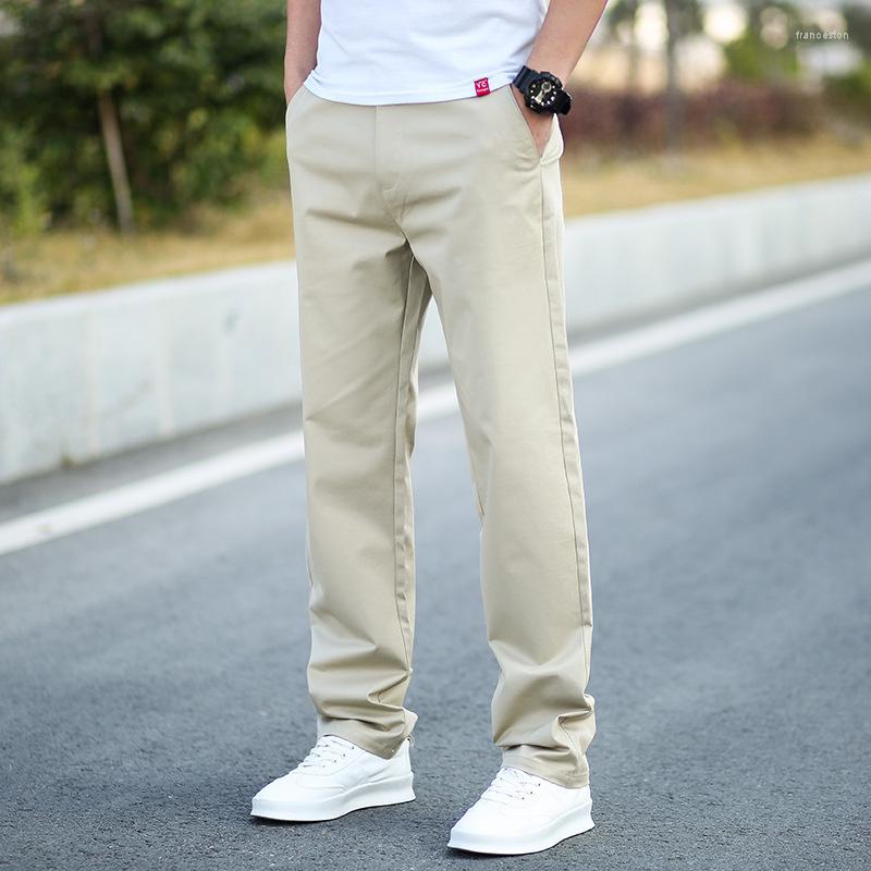

Men's Pants Cotton Casual Men Informal Loose Gray Black Summer Straight Vintage Long Trousers Baggy Man Clothes 2023, My6602 black