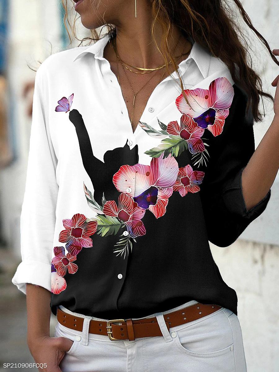 

Shirts Temperament Women Shirt Loose Long Sleeve Shirt Women Casual Allmatch Top, Dark grey