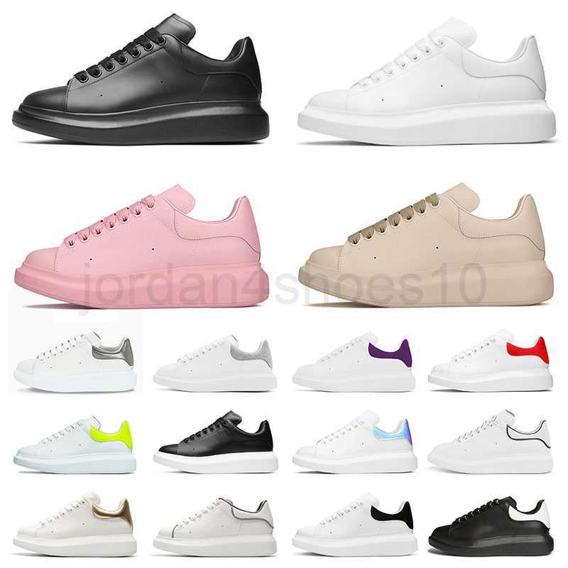 

Top Quality Casual Shoes Mens Womens Platform Sneakers Reflective White Luxurys Designers Leather Girl Black Beige Comfortable Fashion Flat Sneaker Trainers 5.0, # (17) 36-45