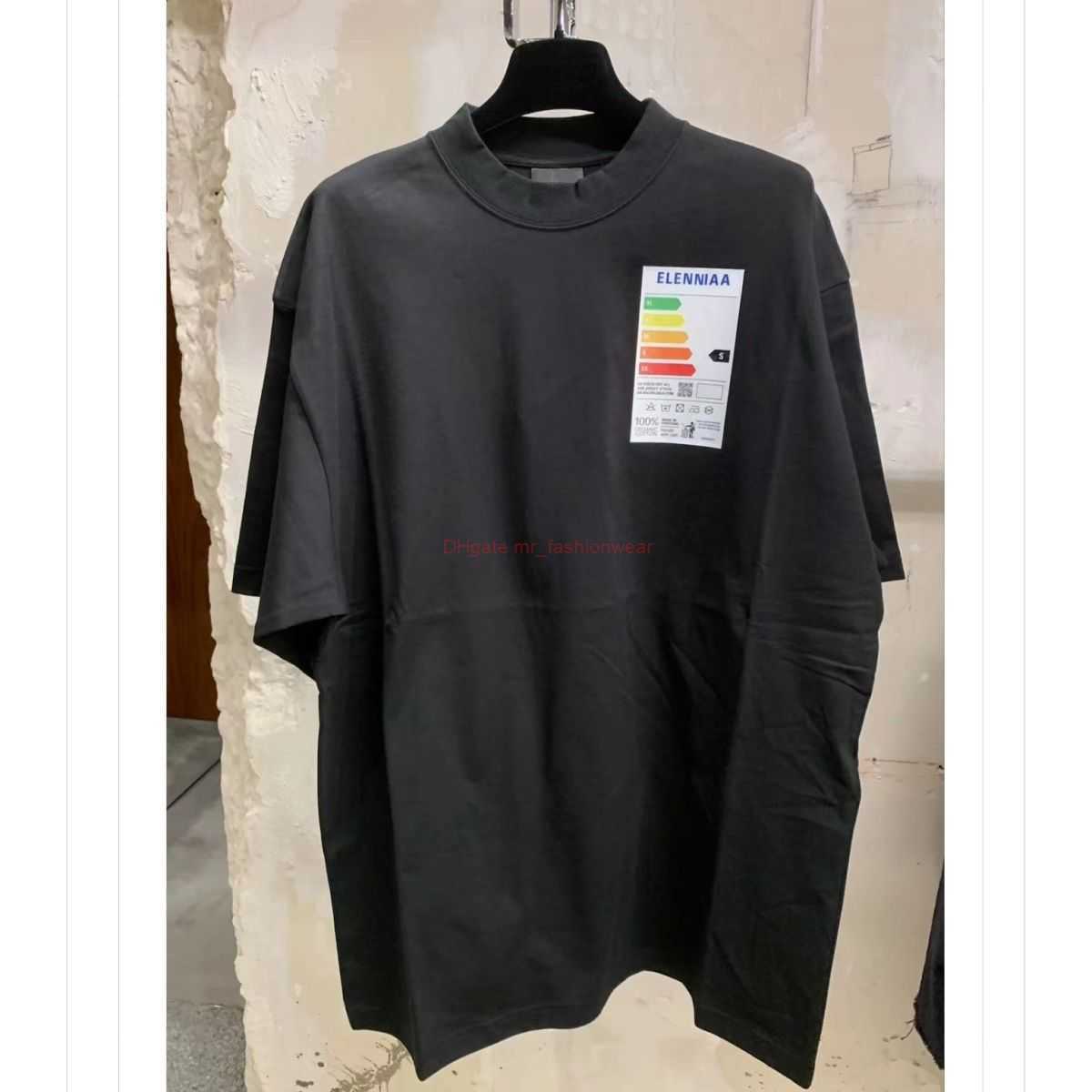 

Designer Fashion Clothing French Paris BB Luxury TShirt Tees paris Fw New Product Refrigerator Sticker Print Round Neck Loose Os Short Sleeve Tshirt for Both Men Wome, Black