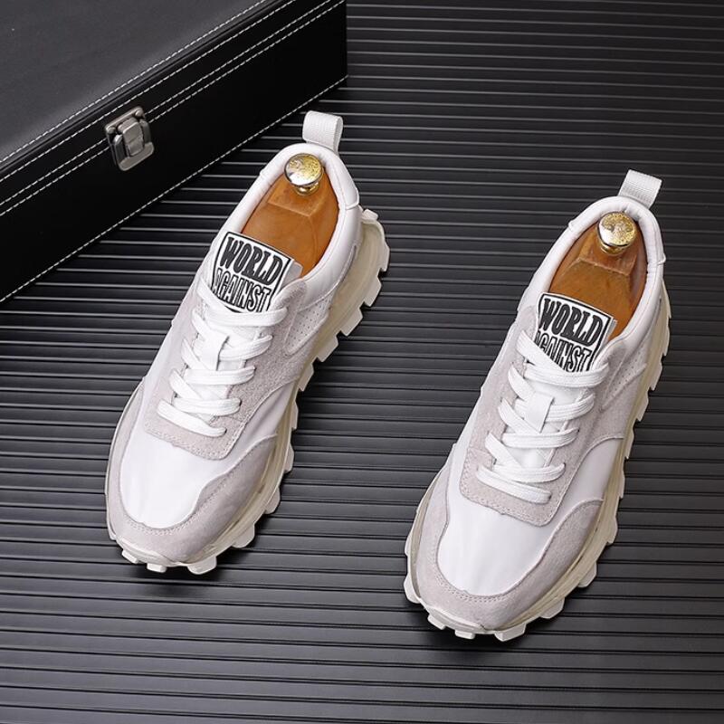 

summer new breathable mesh cloth tide brand air cushion thick bottoming sports casual shoes Zapatos Hombre a18, Style1