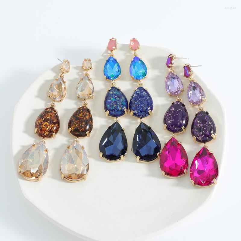 

Dangle Earrings Water Drop Statement Long Women Fashion Jewelry