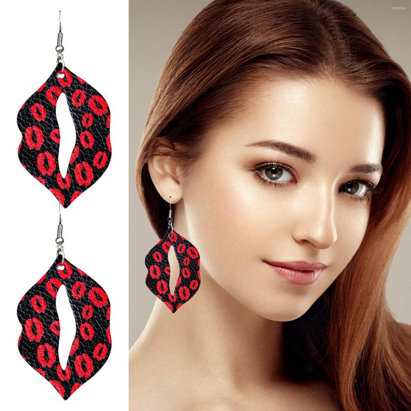 

Dangle Earrings Love Heart Lips Women's Long Pendant Earring Fashion Cute Jewelry For Female Ear Piercing Girl Birthday Valentin