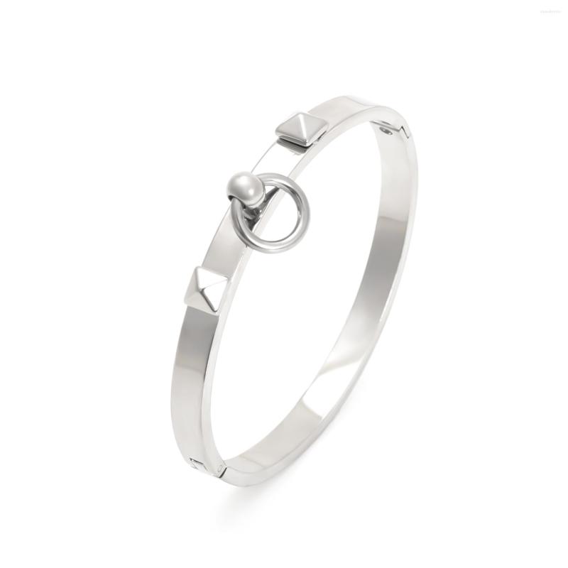 

Bangle Creative Simple Personality Stainless Steel Ring Bracelet For Couples Gift