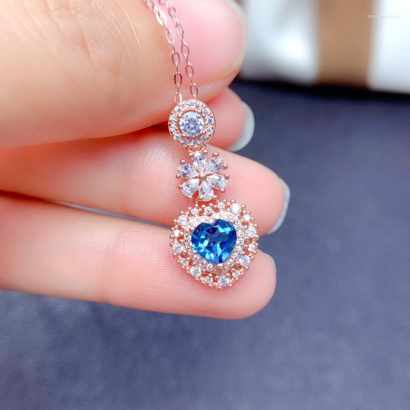 

Pendant Necklaces Romantic Heart Necklace Luxury Rose Gold Jewelry Inlay Shiny Crystal Zircon Women's Wedding Engagement Delicate Choker