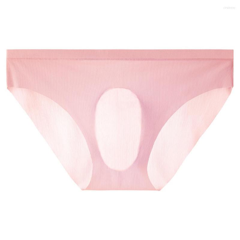 

Underpants Sale High Quality Practical Daily Mens Underwear Briefs Pouch Seamless Sexy Soft Ultra-Thin, Pink