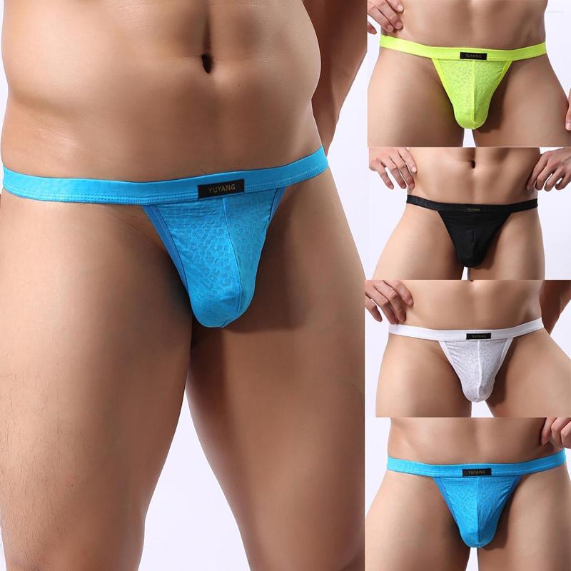 

Underpants Sexy Men T-back G-string Thong Bikini Backless Men' Intimate Underwear Mesh Sheer Pouch Brief Gays Panties Briefs, Green