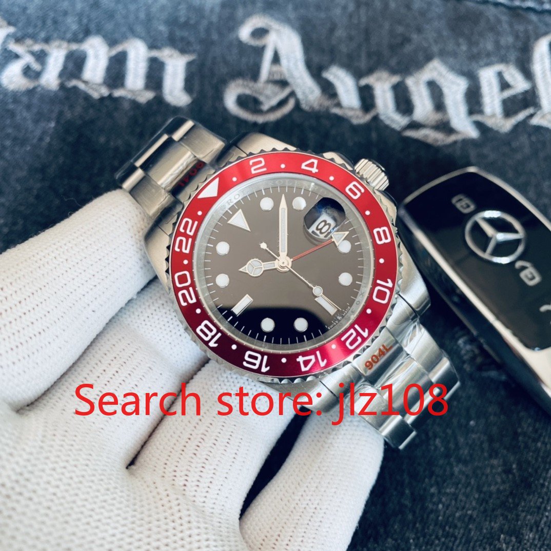 

LLS Men's Mechanical Watch, Three Pin Submarine Series, Fully Automatic Mechanical Movement, Three Bead Steel Band, Sapphire Mirror, Casual and Fashion,tt