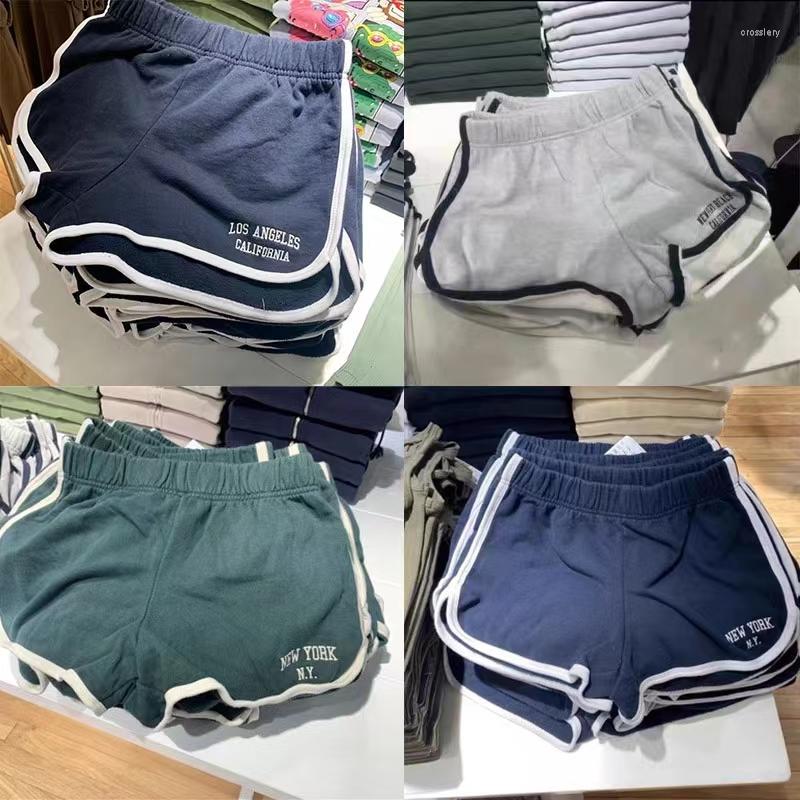 

Women's Shorts Letter Embroidery Cotton Women Summer Vintage Patchwork Elastic High Waist Sweatshorts Female Casual Harajuku Y2k Clothes, 17
