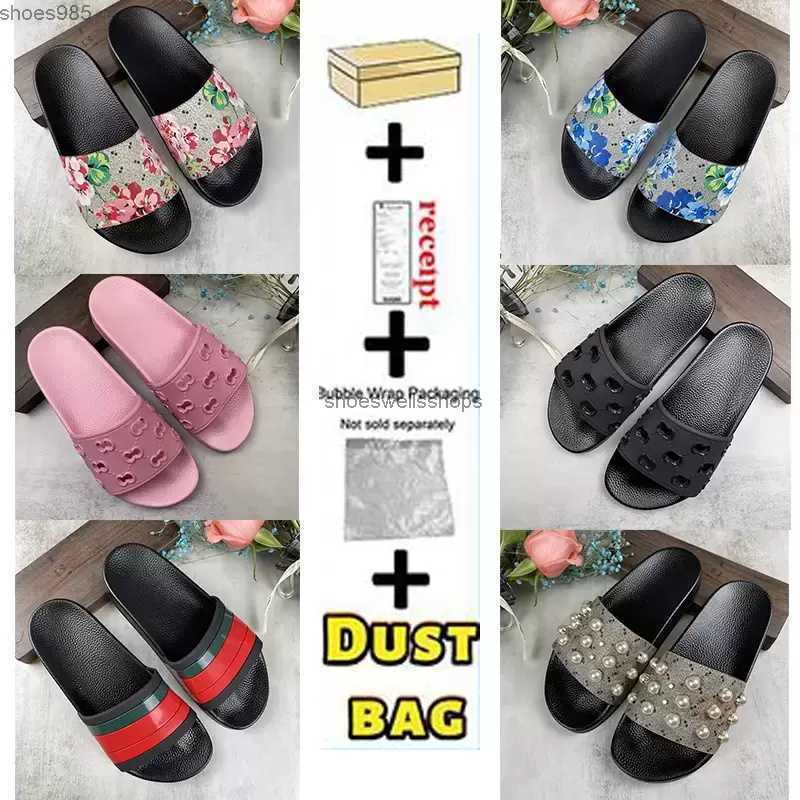 

2022 Mens Womens slipper Slippers Summer Rubber Sandals Beach Slide Fashion Scuffs Three-dimensional font Indoor Shoes size 35-47 with box, 10
