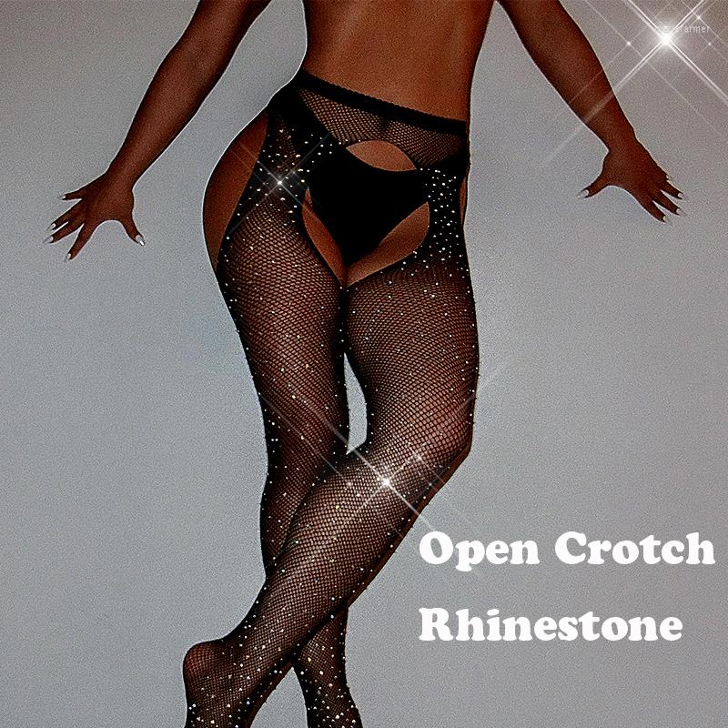 

Women Socks Sexy Stockings Open Crotch Tights Fishnet Rhinestone Shiny Antyhose Medias Collant Femme Lenceria Lingerie SW071, Sw149