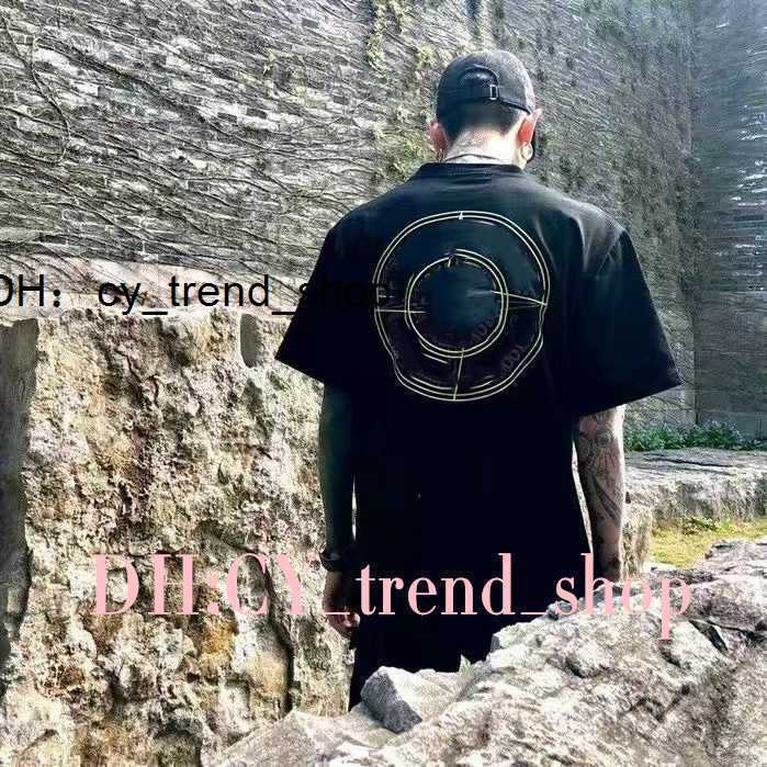 

Men's T-shirts Shirt Designer Stoness Summer Menswear Loose Letter Print Lovers Street Fashion 100% Cotton 111, Grid compass white