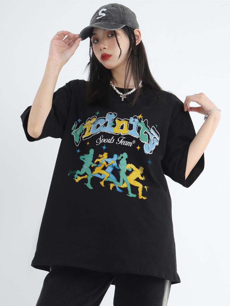 

Men' T Shirts Y2k Oversized T-Shirt Mens Hip Hop Funny Printed Goth Unisex Short Sleeve Cotton Shirt Korean Harajuku Clothing Aesthetic, Black