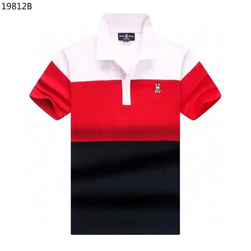 

Psycho Bunny Polo Shirt t 2023 Summer and Autumn New Skull Rabbit Embroidery Splice Tri Color Pearl Cotton Trendy Brand Tees Yyr2 Unwb, Violet