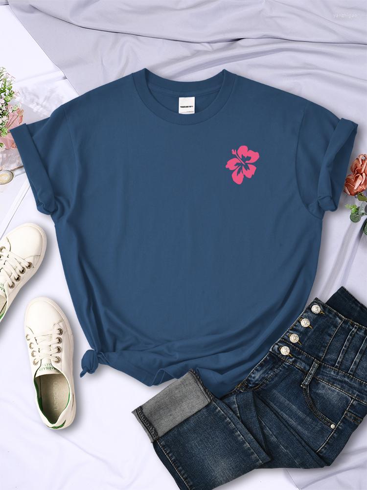 

Women' T Shirts A Blooming Flowers Chest Mark Cute Women Shirt Hip Hop Casual Short Sleeve Street Tee Korean Fashion Tshirt, Gray
