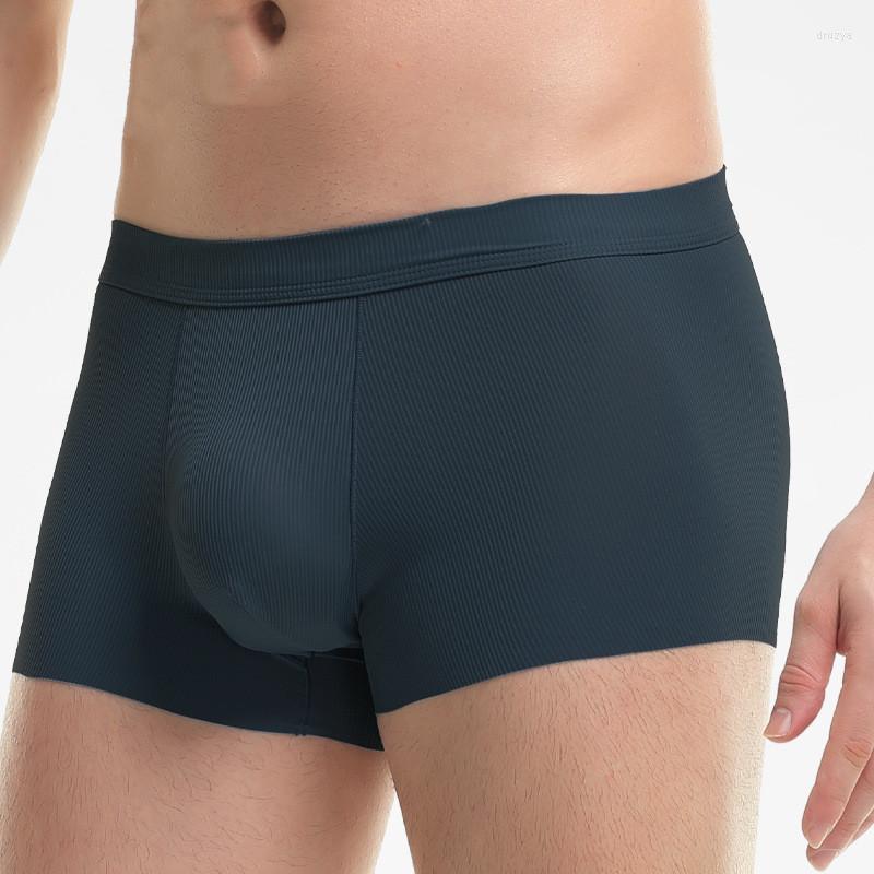 

Underpants Ice Silk Antibacterial Underwear Men's Summer Thin Breathable Boxer Shorts Trend