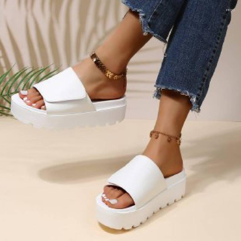 

Slippers 2023 European And American Women's Tall Fashion Thick Bottom 4100