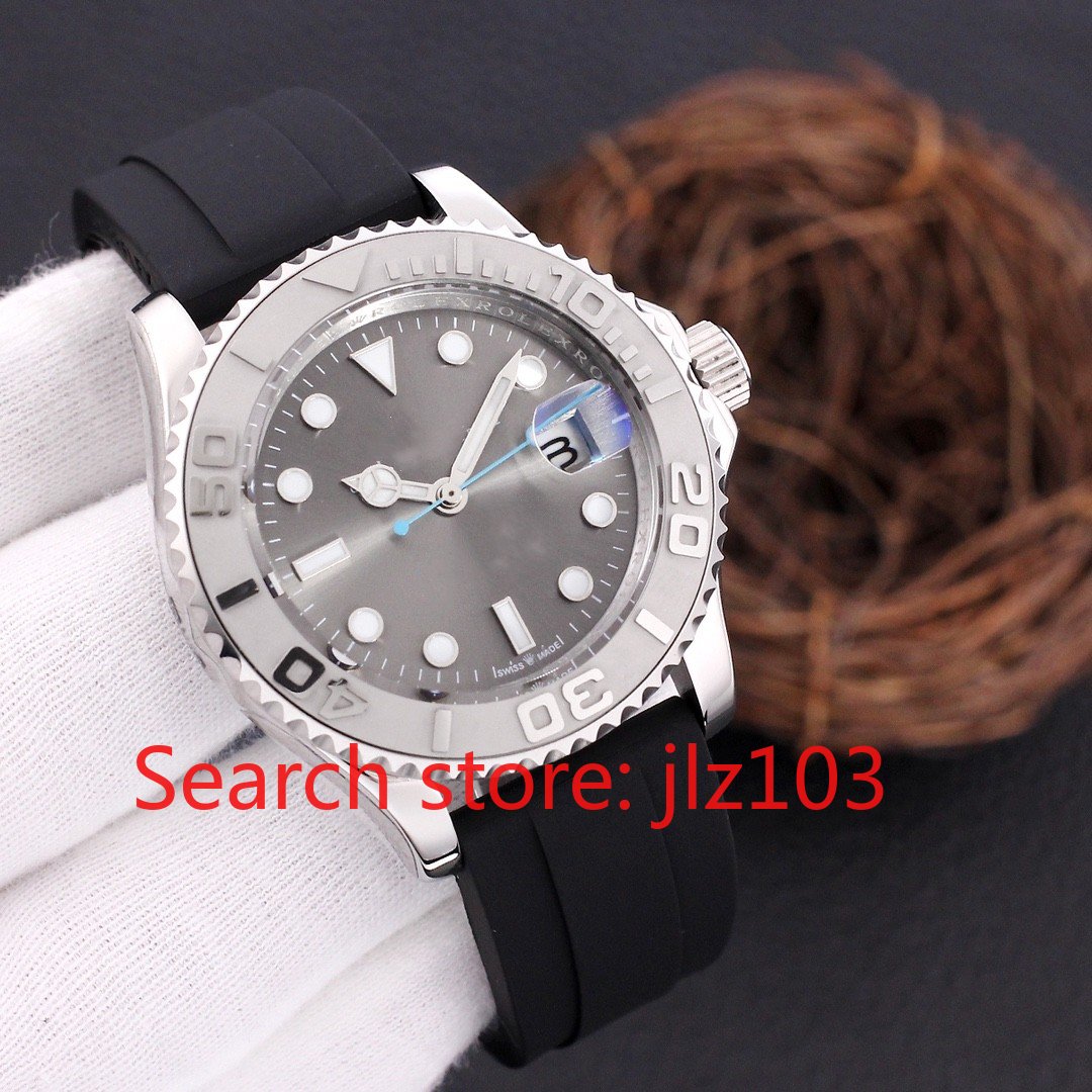 

LLS Men's Mechanical Watch, Three Pin Submarine Series, Anti Allergy Adhesive Tape, Casual Fashion, Sapphire Mirror, Diameter 42mm,mm
