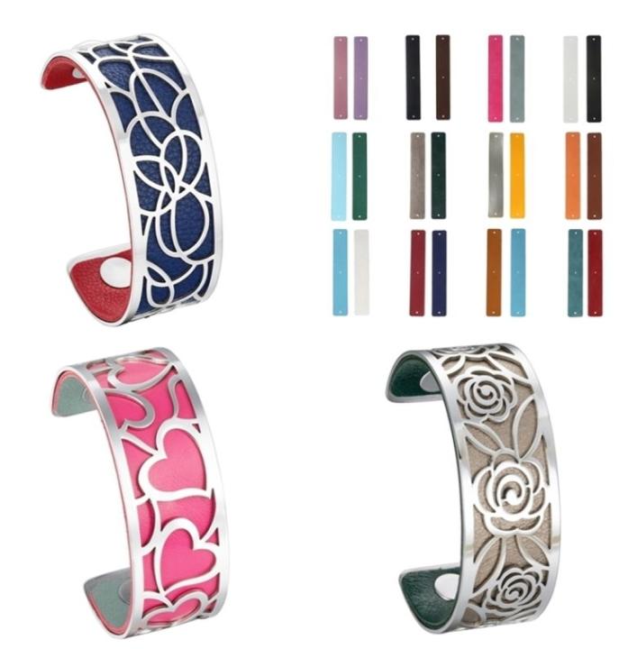 

Cremo bracelet femme acier inoxydable de luxe Cuff Bangle Interchangeable Leather Band homme argent Bracelet bijoux 2207156447724