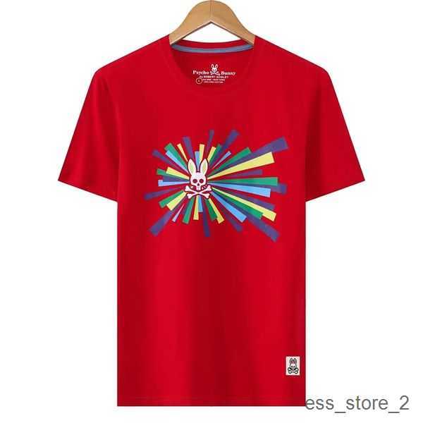 

Psycho Bunny Free Transportation Men t Shirt Classic Chest Small Skeleton Rabbit American Street Fashion Brand s 2 VCNT