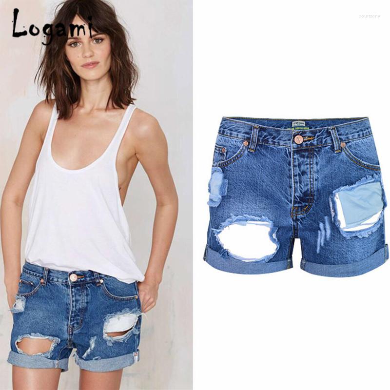 

Women's Shorts Ripped Jean Women Summer Mini Denim Broken Hole Sexy Short, Blue