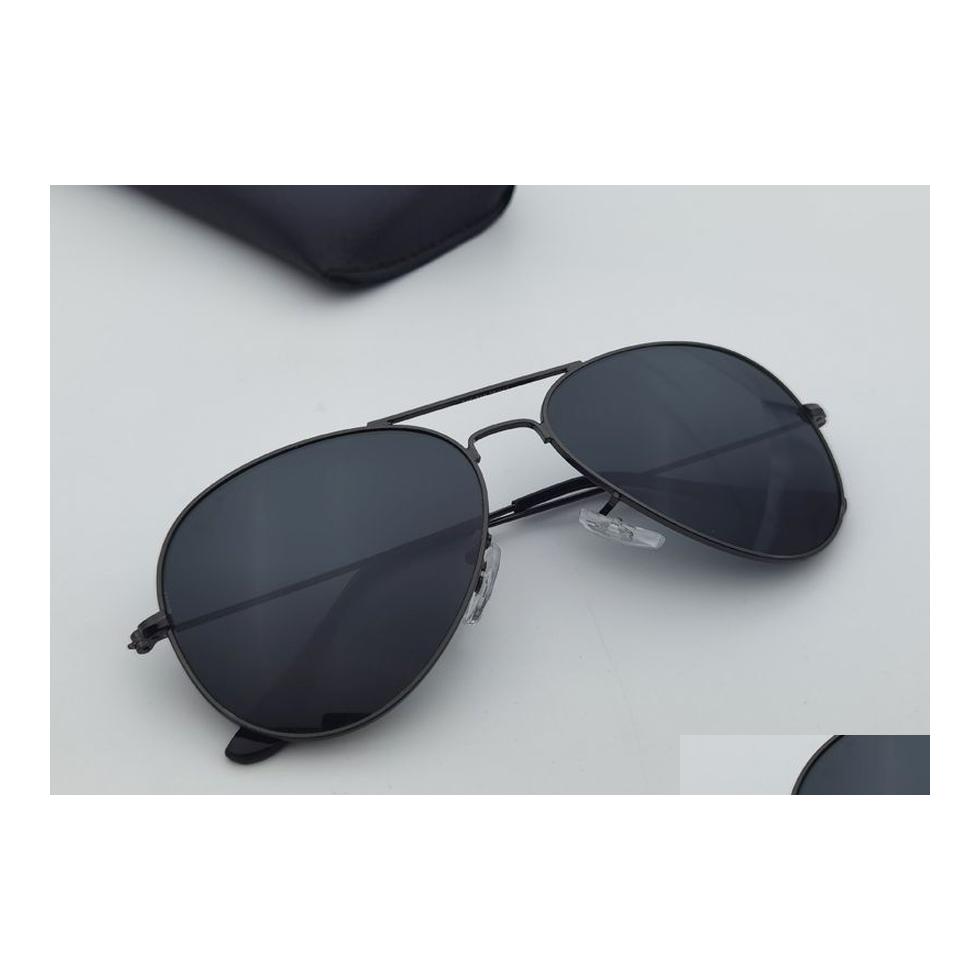 

Sunglasses Pilot Style Men Women Metal Frame Double Bridge Design 58Mm Glass Lens Ocos De Sol Mascino Gafas With Boxes Accessories D Dhcch