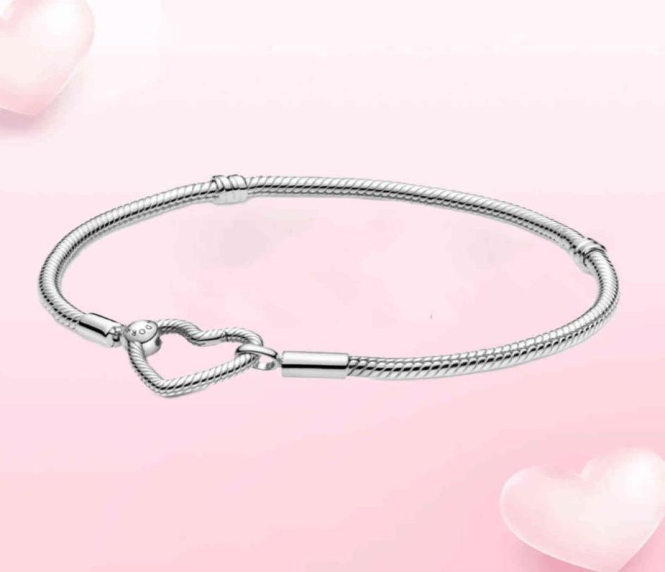 

New Fashion Bangle Fit Original Pandora Argent 925 Diy Charms Beadeds Handmade Custom Beads Femme Bracelets Jewelry Women4327916