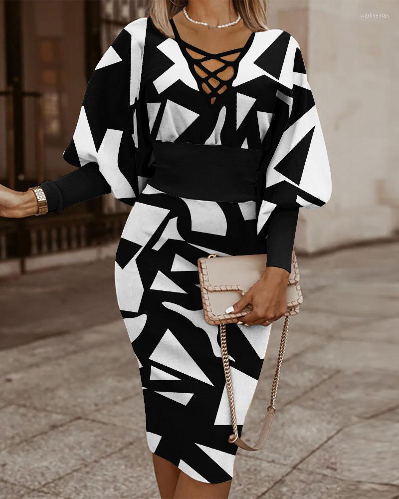 

Casual Dresses Red Plaid Print Bodycon For Women Autumn Deep V Neck Long Sleeve Midi Dress Elegant Party Christmas, Gold black