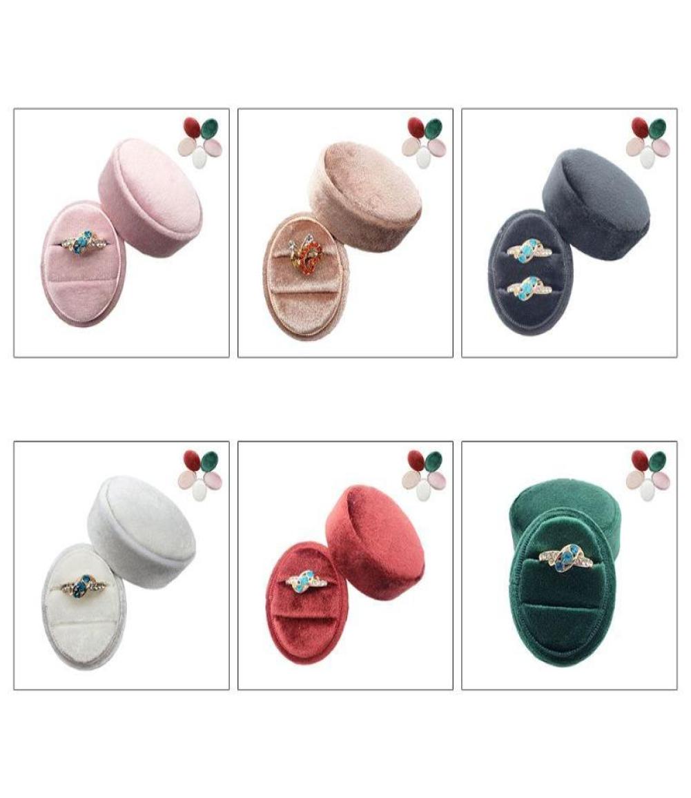 

Velvet Double Oval Wedding Ceremony Ring Box with Detachable Lid4444698