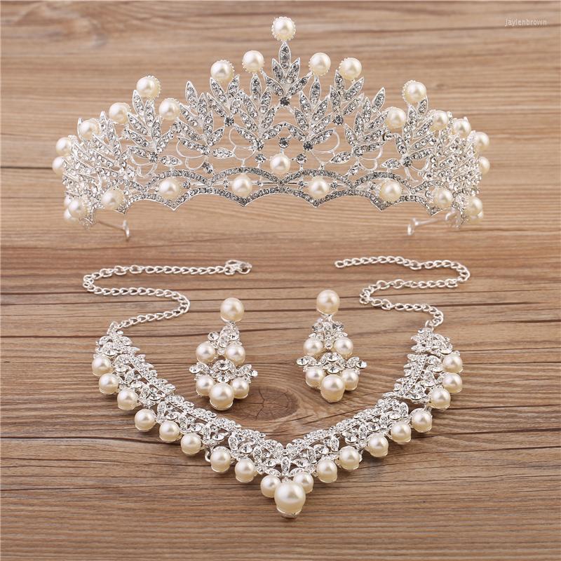

Headpieces Bridal Headwear Dress Wedding Accessories Hair Necklace Korean Pography Crown Earrings