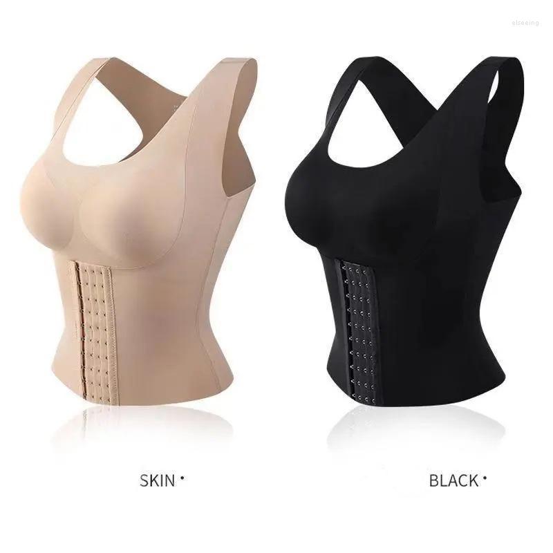 

Women's Shapers Corset Bras Posture Corrector Shockproof Sports Support Fitness Vest Sport Waist Trainer Women Slimming Tummy Shaper, Black