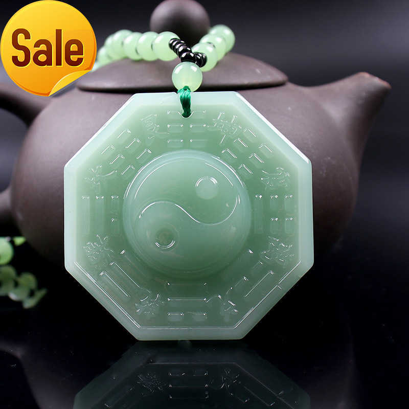 

new Guanyin Buddha pendant necklace light green pixiu sweater chain jewelry wholesale necklace for women