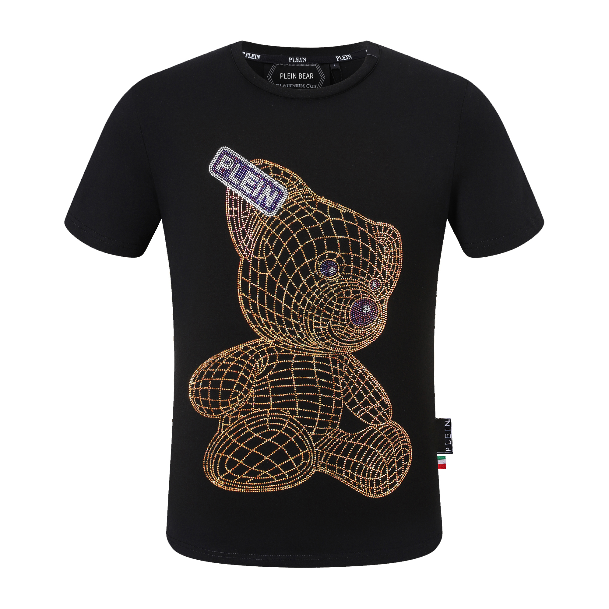 

PLEIN BEAR T SHIRT Mens Designer Tshirts Brand Clothing Rhinestone PP Skulls Men T-SHIRT ROUND NECK SS SKULL Hip Hop Tshirt Top Tees 161275, White